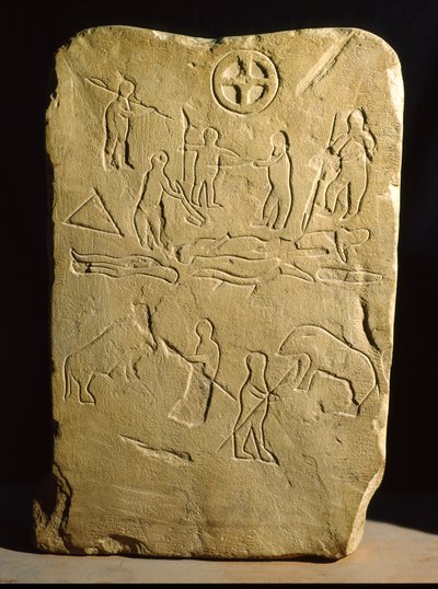 戦闘と狩猟のシーンがあるステラ、ノヴァリオ（砂岩） 作： Roman